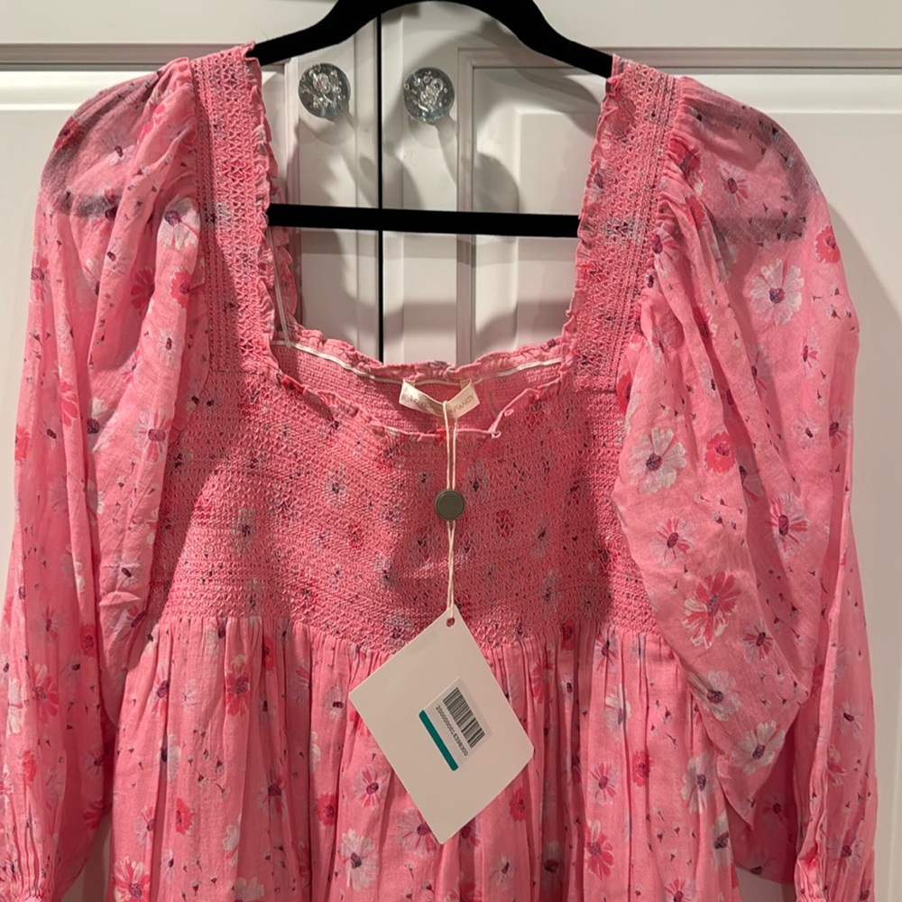 NWT loveshackfancy midi dress size L